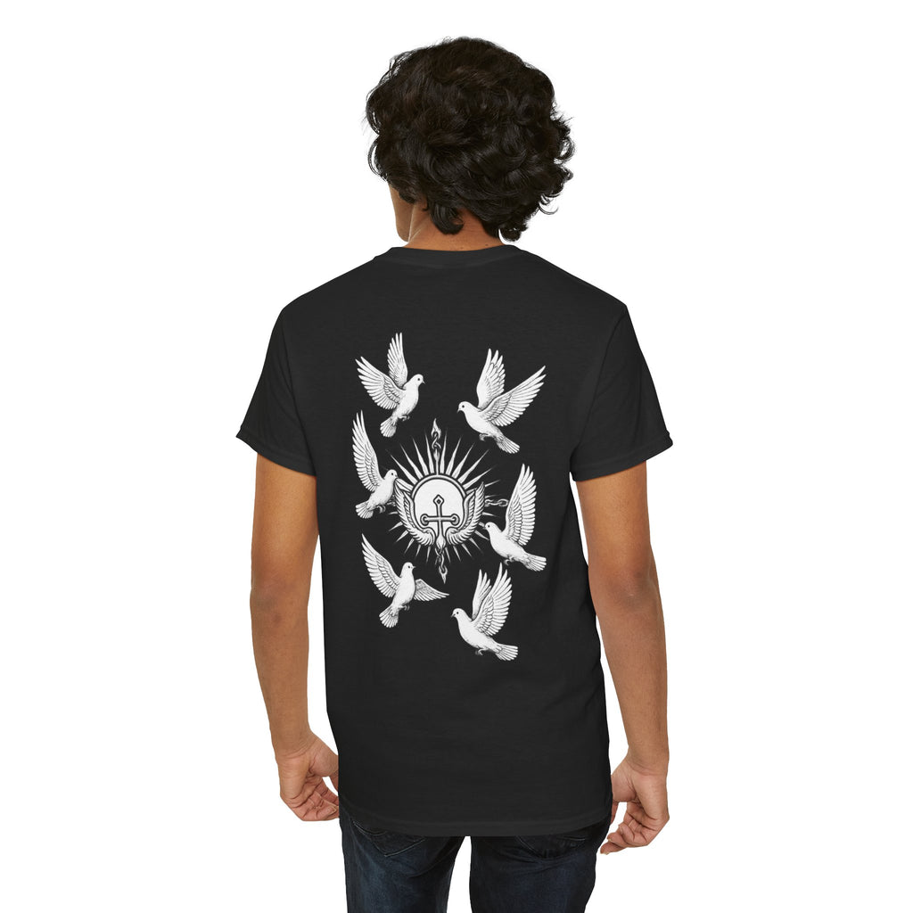 Dove Surrounded Victorium Logo Unisex Tee