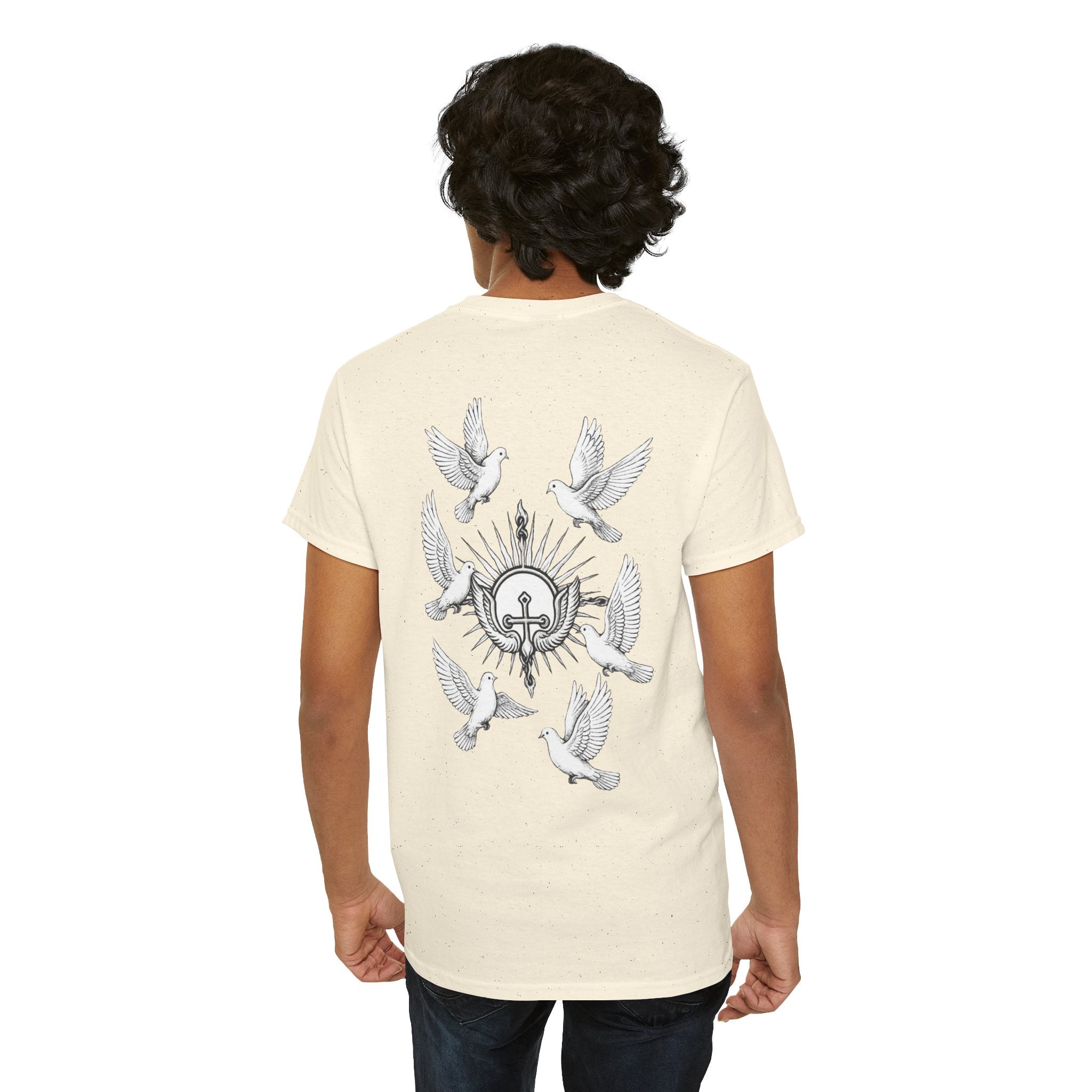 Dove Surrounded Victorium Logo Unisex Tee