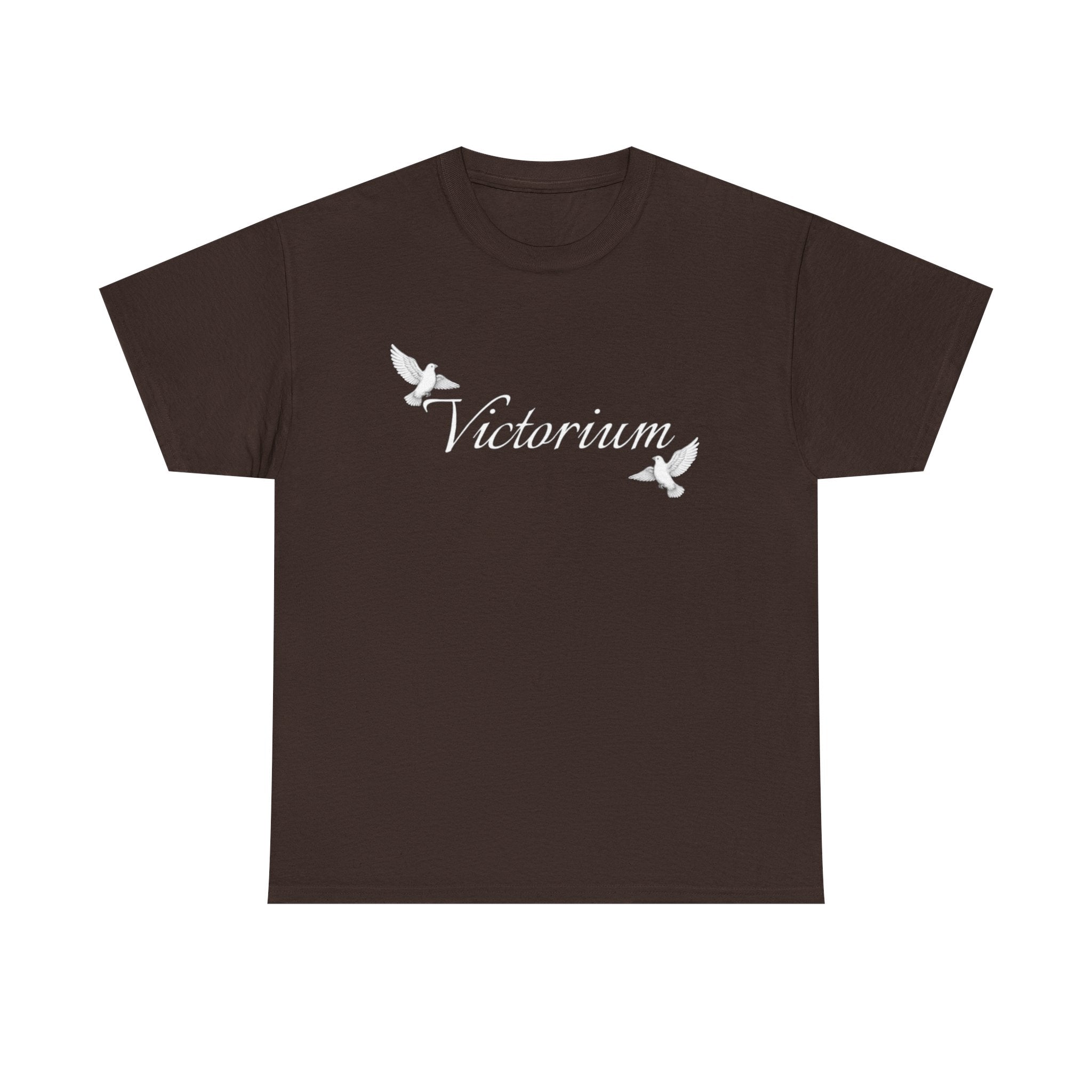 Dove Surrounded Victorium Word Logo Womens Tee