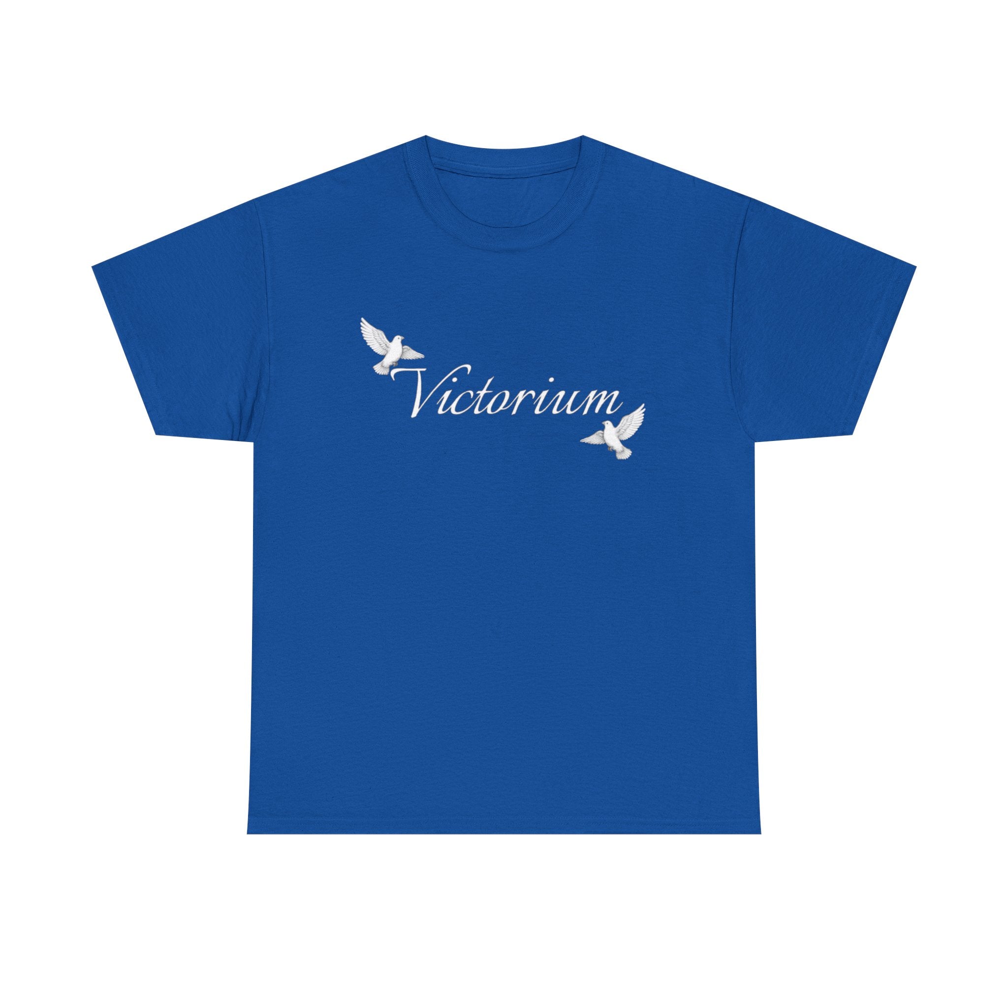 Dove Surrounded Victorium Word Logo Womens Tee