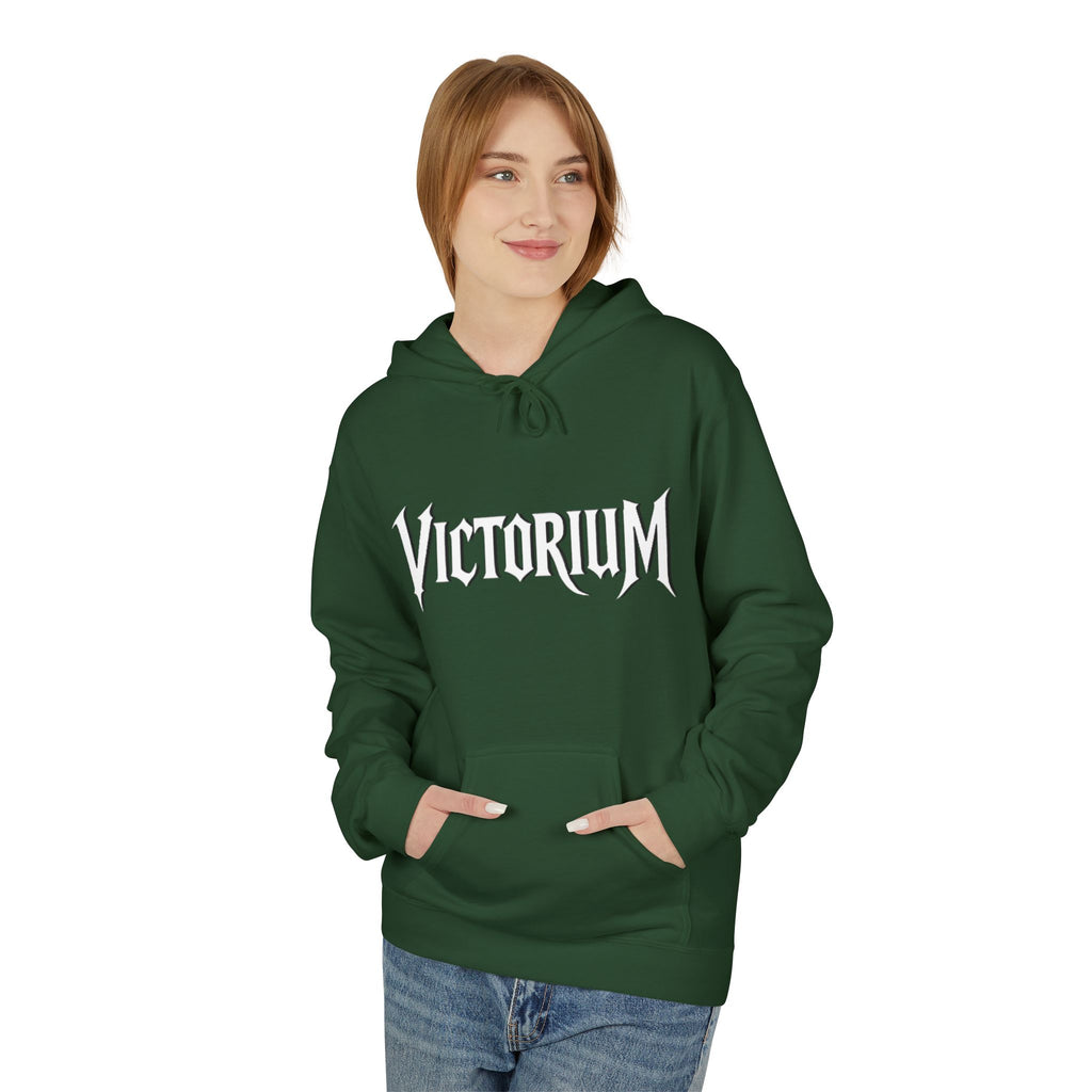 Dove Surrounded Victorium Logo Unisex Fleece Hoodie