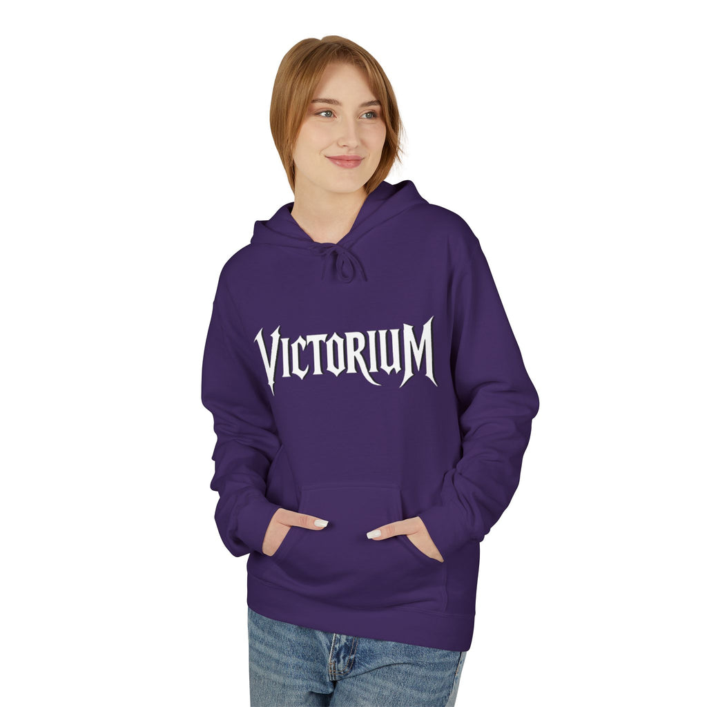 Dove Surrounded Victorium Logo Unisex Fleece Hoodie