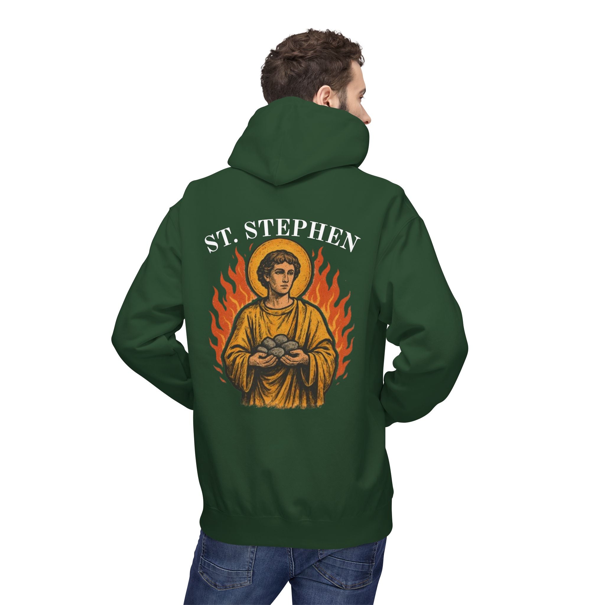 St. Stephen Fleece Hoodie - Victorium Saint Collection