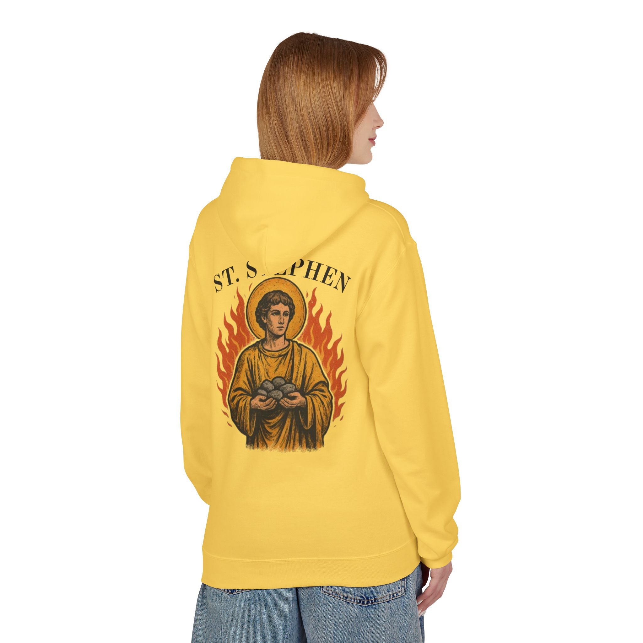 St. Stephen Fleece Hoodie - Victorium Saint Collection