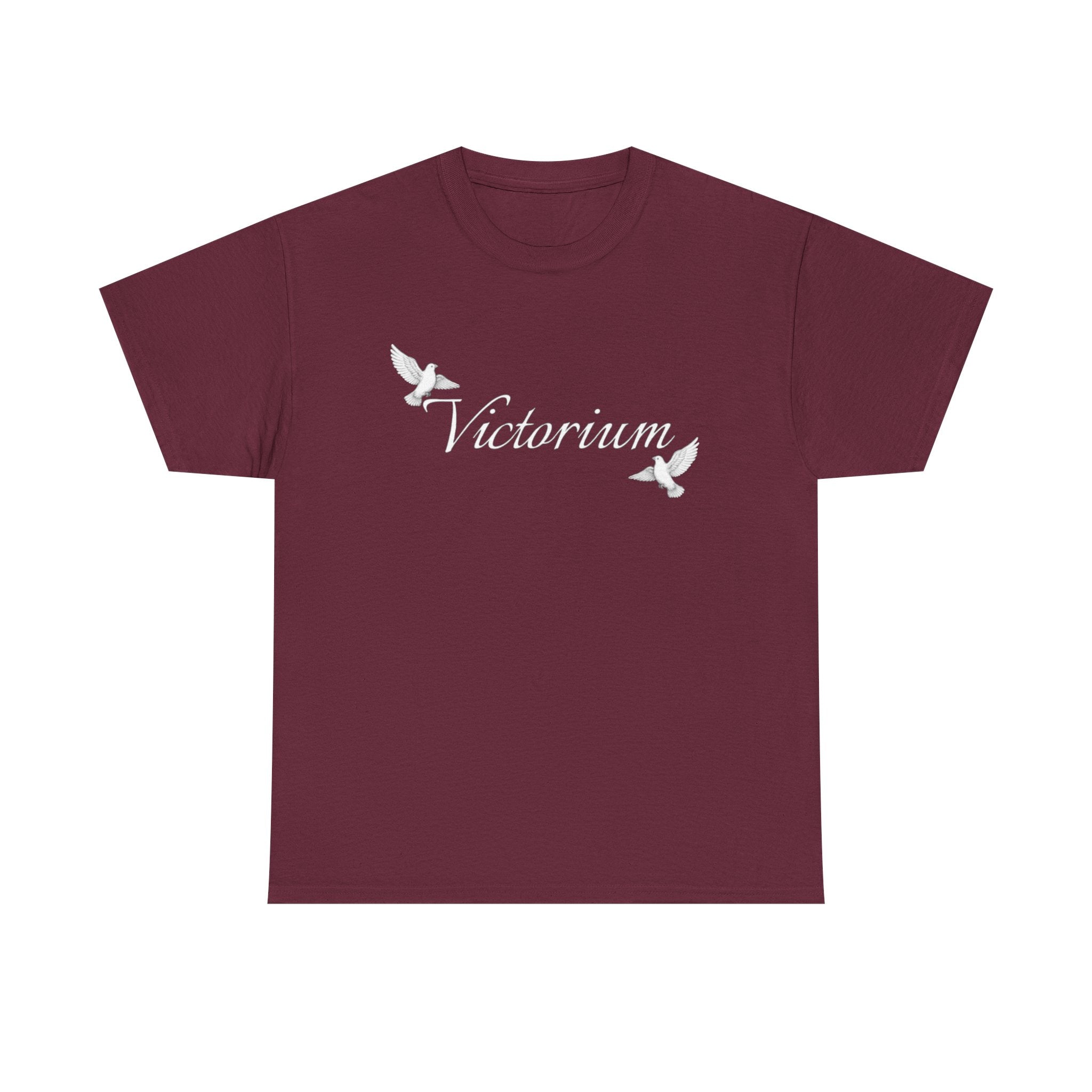 Dove Surrounded Victorium Word Logo Womens Tee
