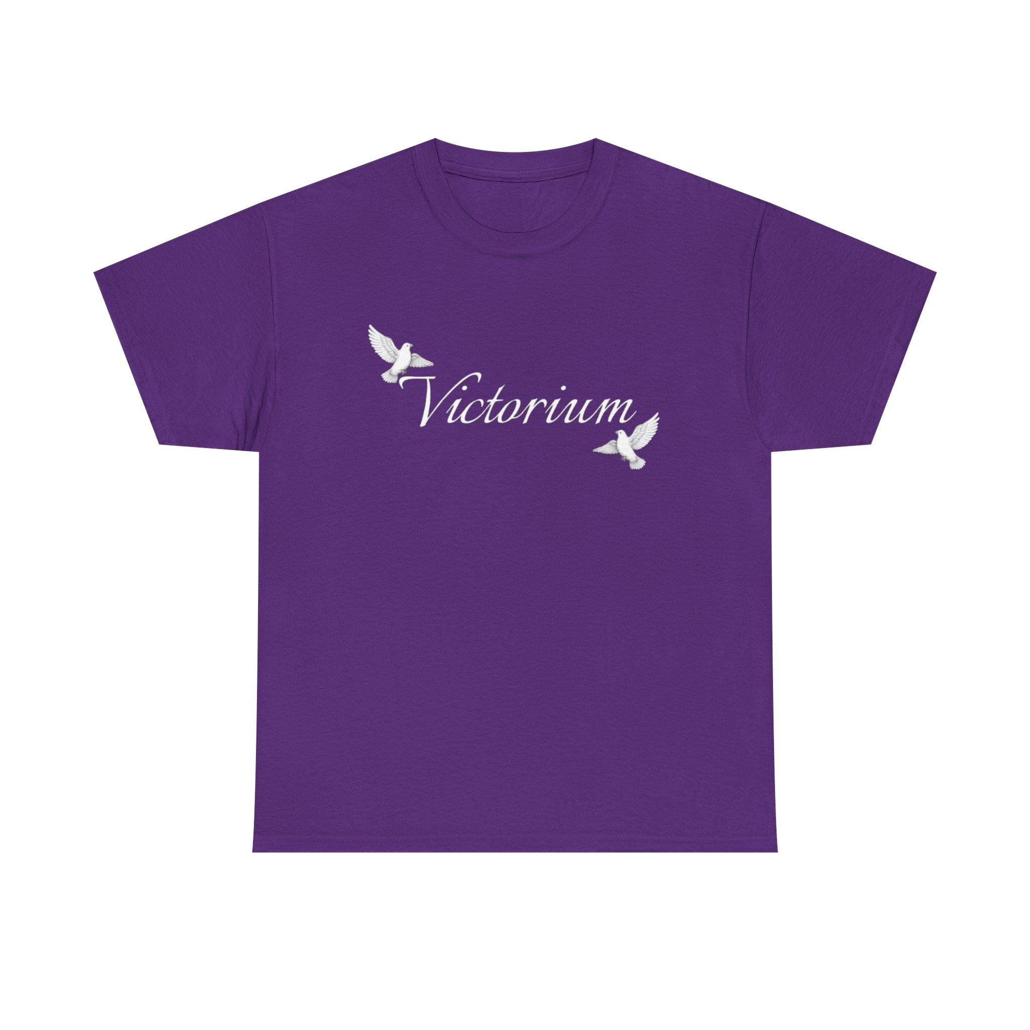 Dove Surrounded Victorium Word & Design Logo Womens Tee