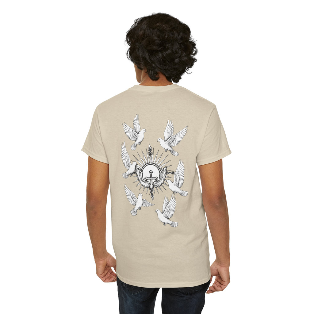Dove Surrounded Victorium Logo Unisex Tee