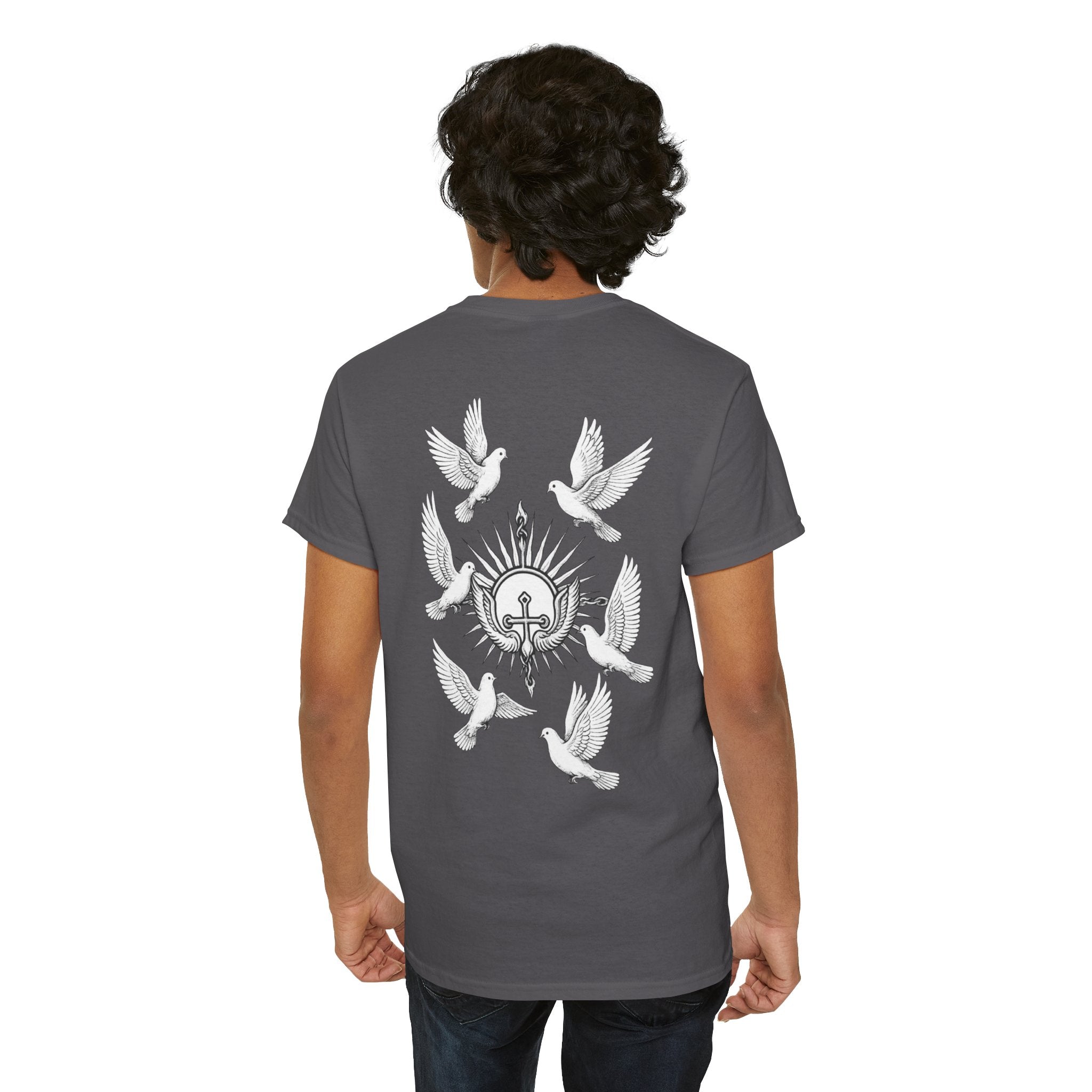 Dove Surrounded Victorium Logo Unisex Tee