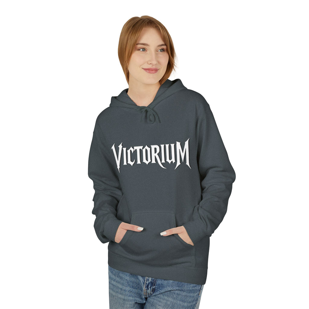 Dove Surrounded Victorium Logo Unisex Fleece Hoodie