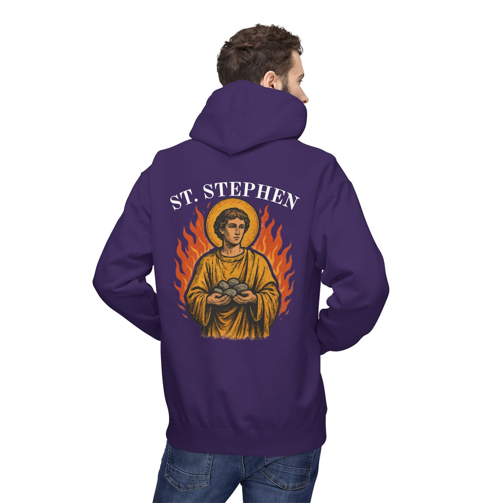 St. Stephen Fleece Hoodie - Victorium Saint Collection
