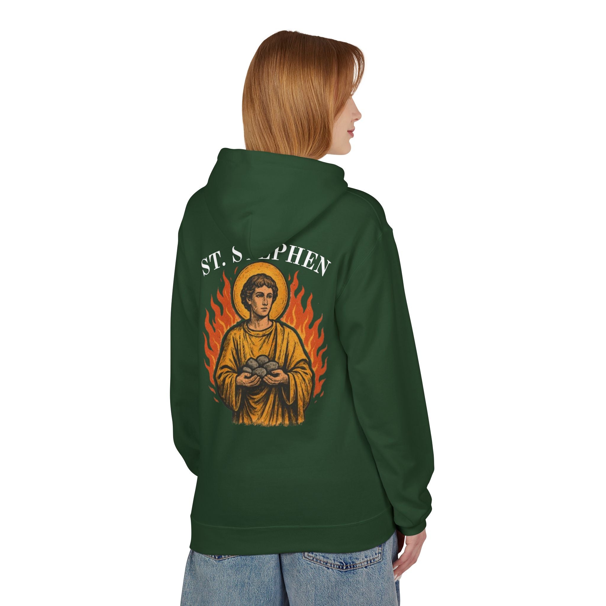 St. Stephen Fleece Hoodie - Victorium Saint Collection