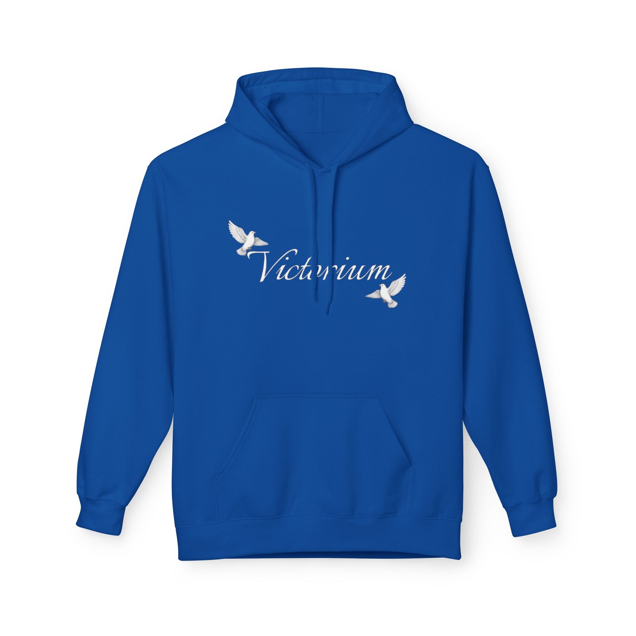 Dove Surrounded Victorium Word & Design Logo Womens Fleece Hoodie