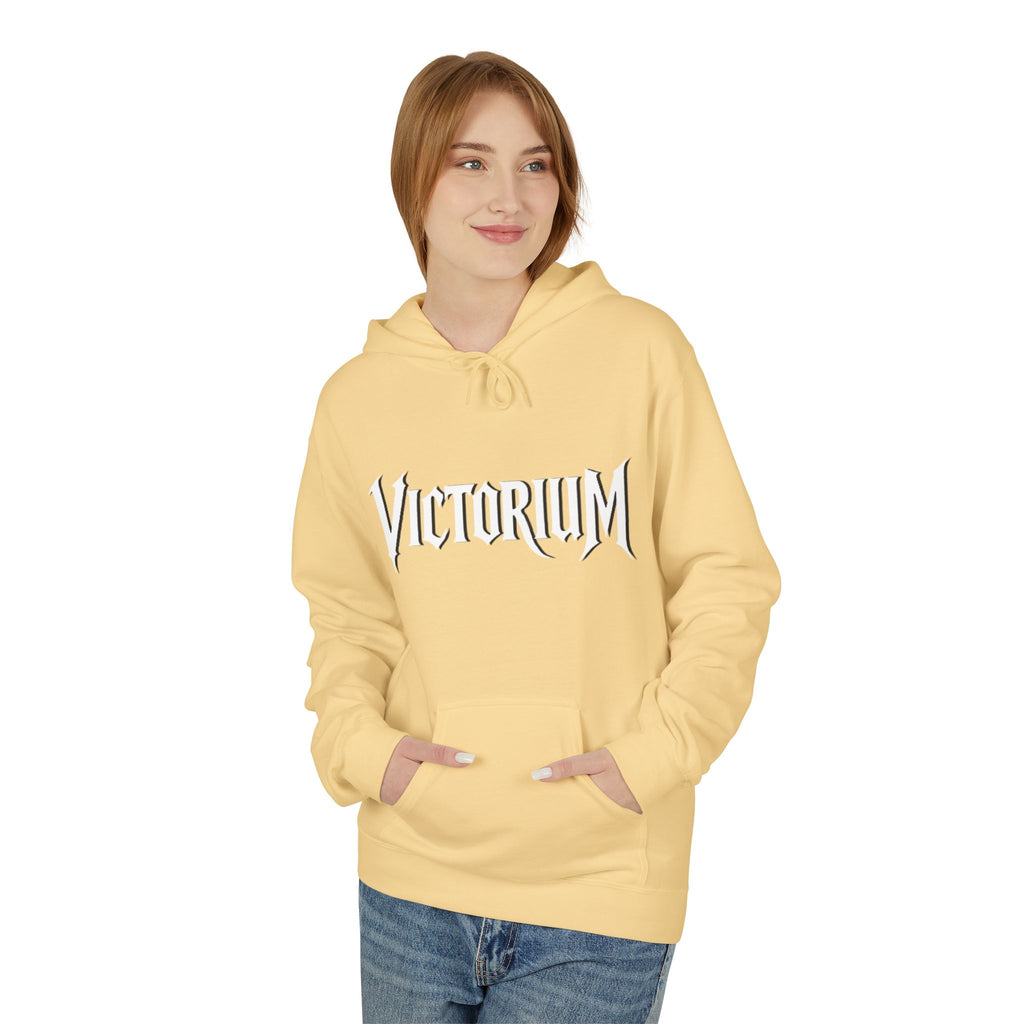 Dove Surrounded Victorium Logo Unisex Fleece Hoodie