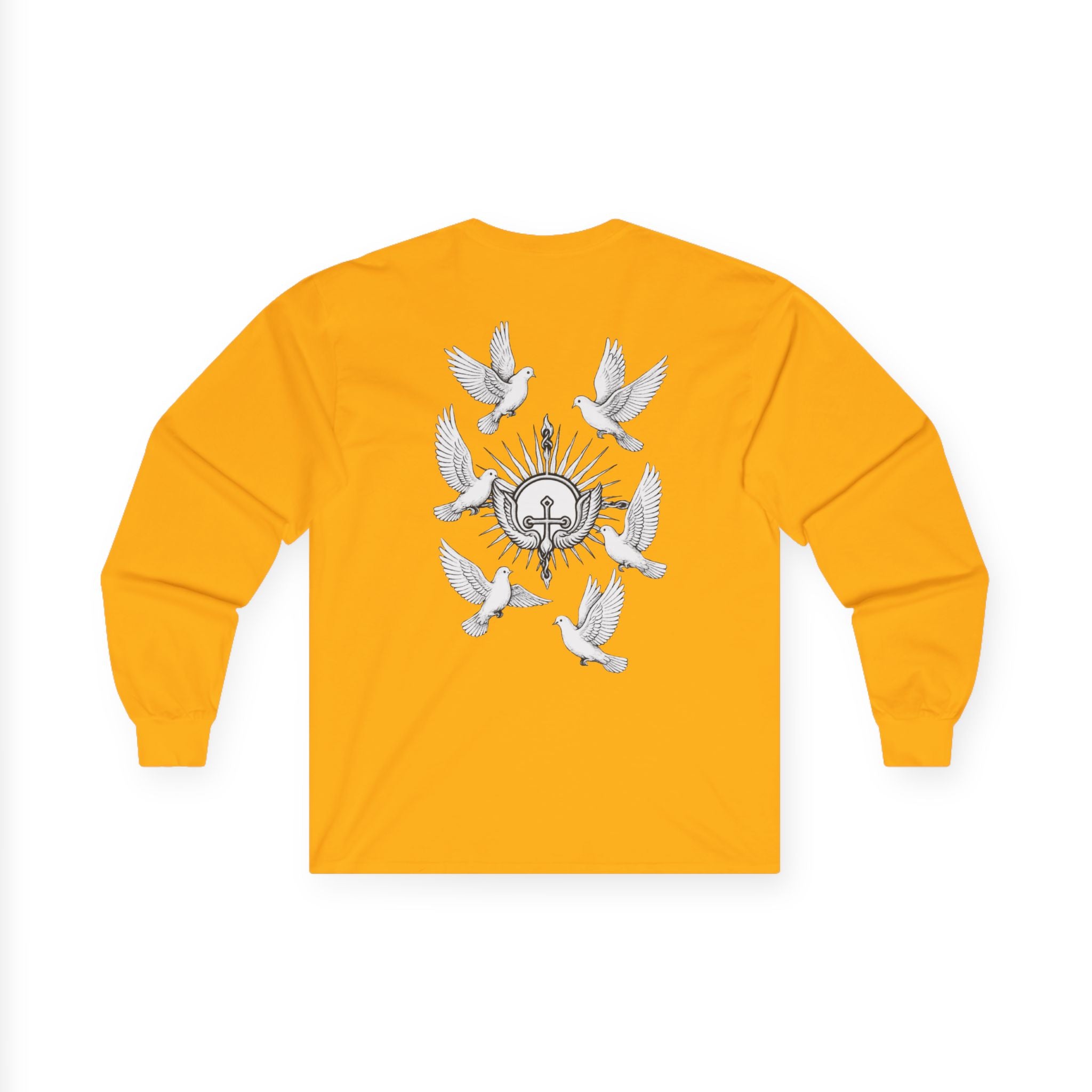 Dove Surrounded Victorium Logo Unisex Long-Sleeve Tee