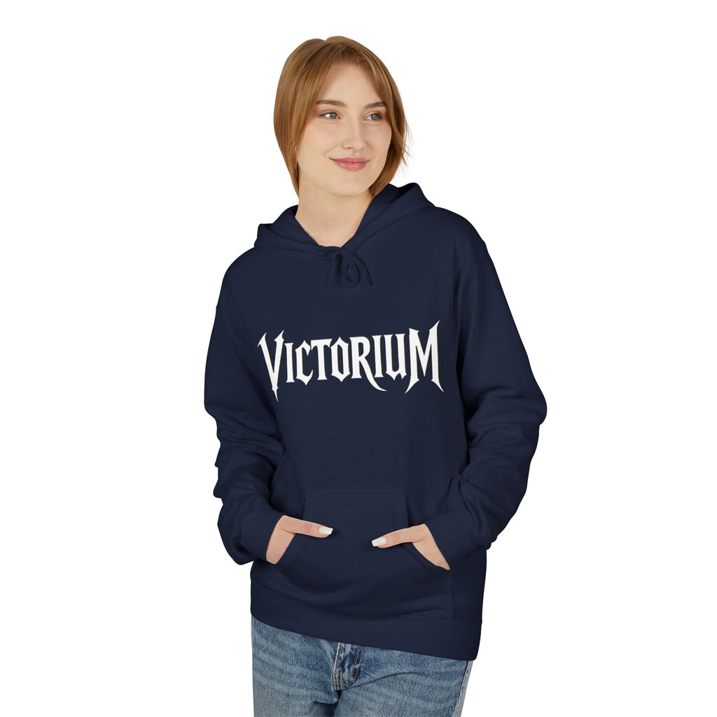 Dove Surrounded Victorium Logo Unisex Fleece Hoodie