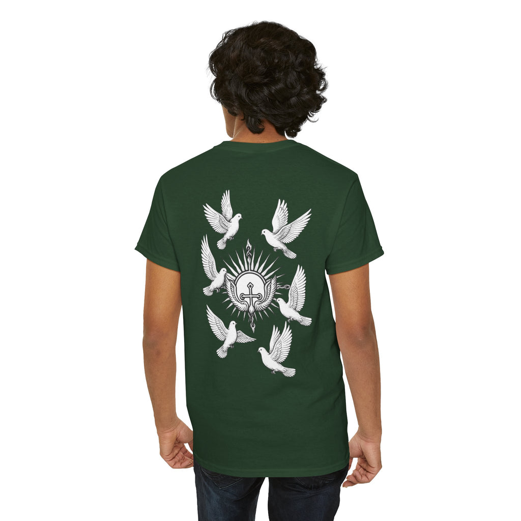 Dove Surrounded Victorium Logo Unisex Tee