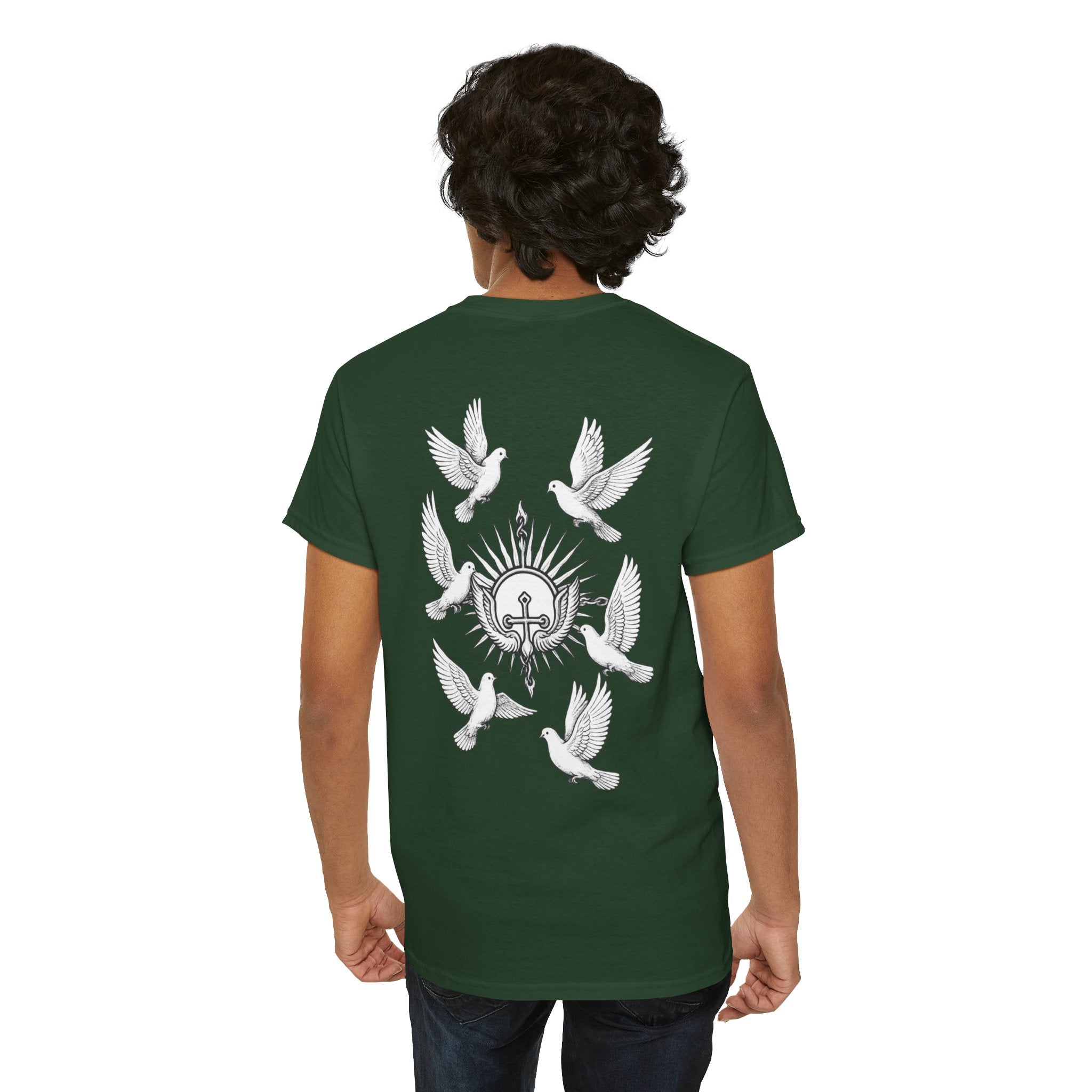 Dove Surrounded Victorium Logo Unisex Tee
