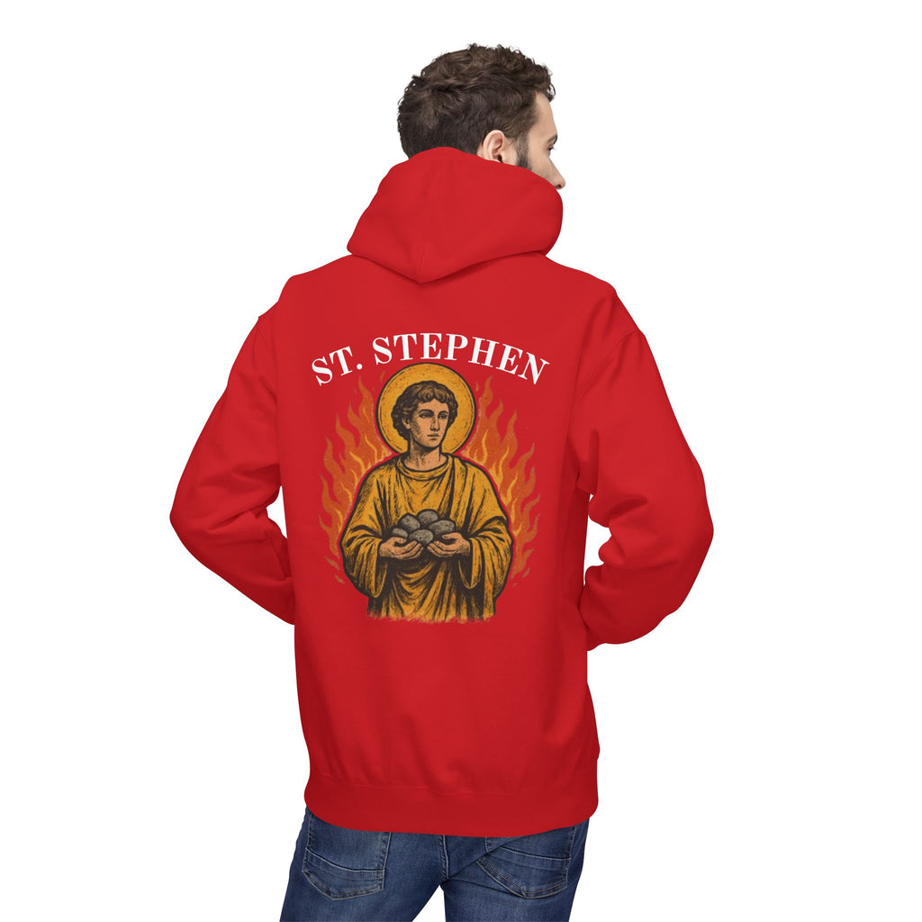 St. Stephen Fleece Hoodie - Victorium Saint Collection