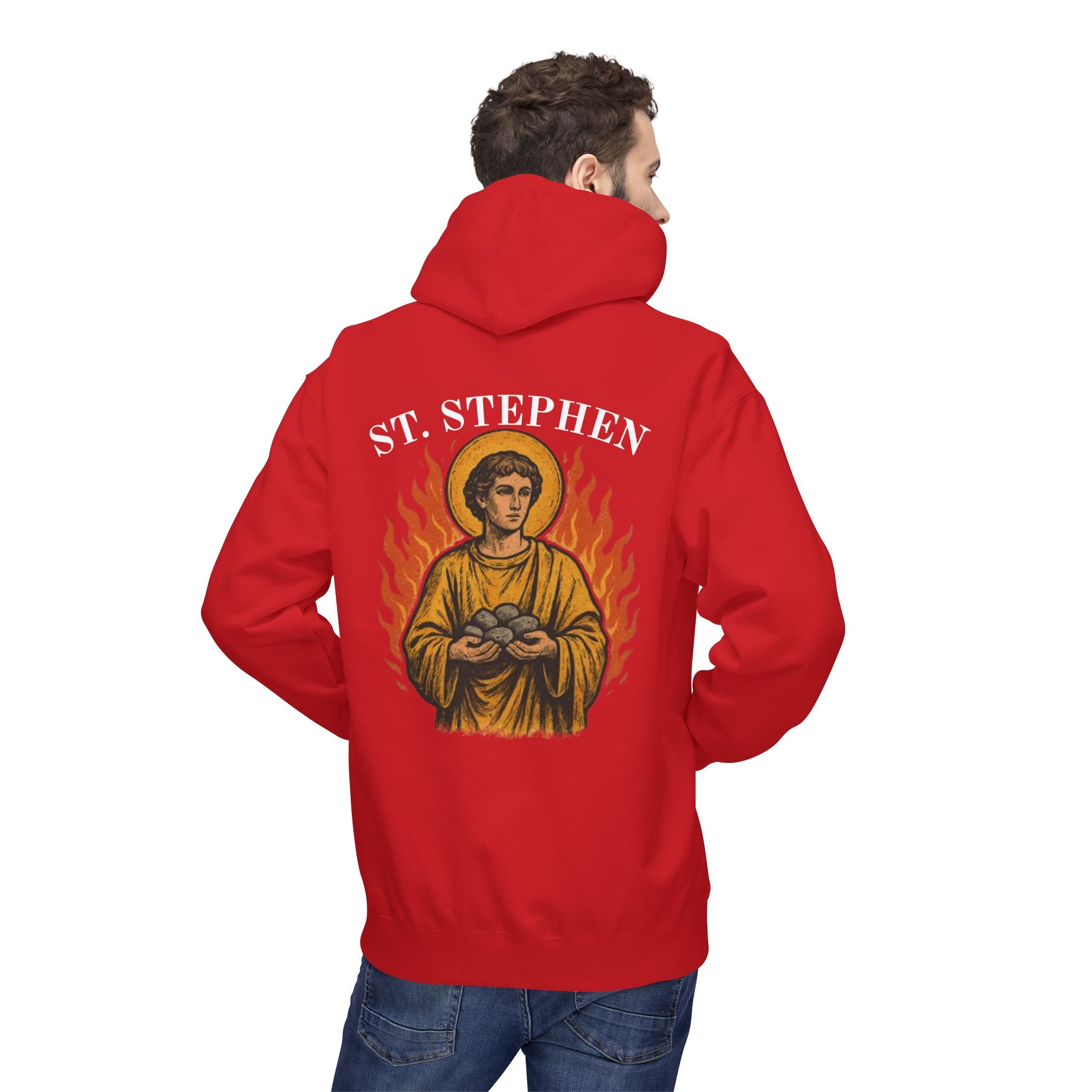St. Stephen Fleece Hoodie - Victorium Saint Collection
