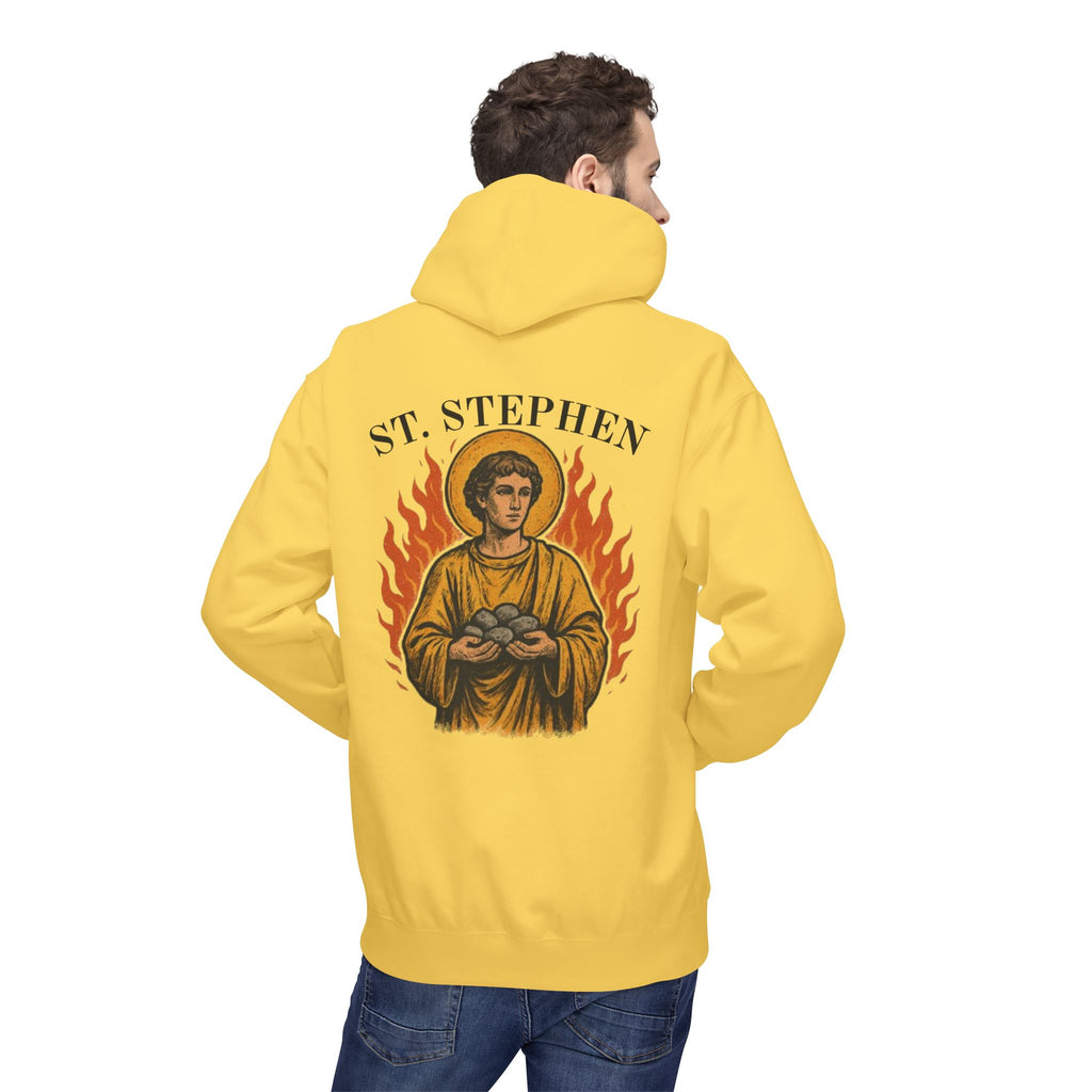 St. Stephen Fleece Hoodie - Victorium Saint Collection