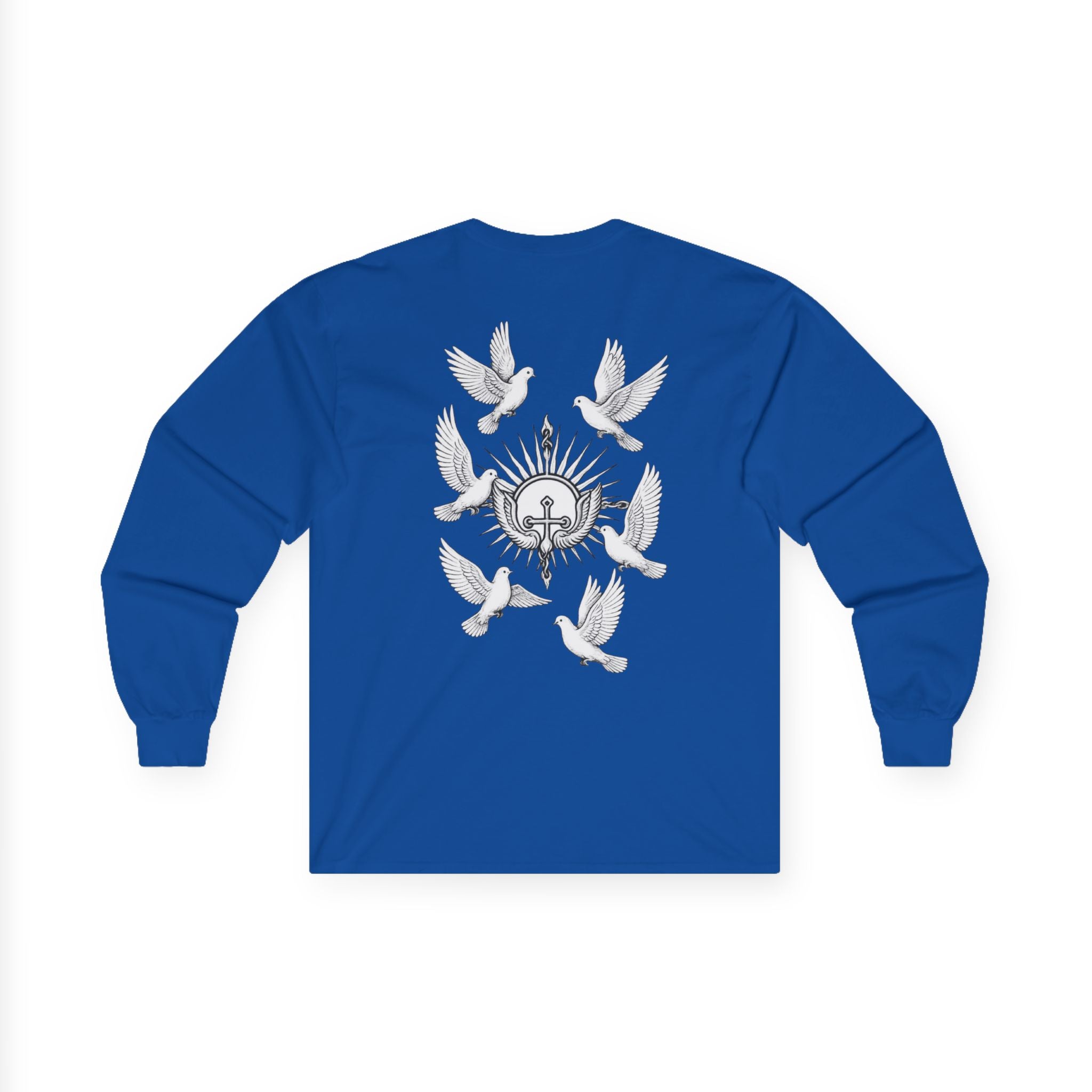 Dove Surrounded Victorium Logo Unisex Long-Sleeve Tee
