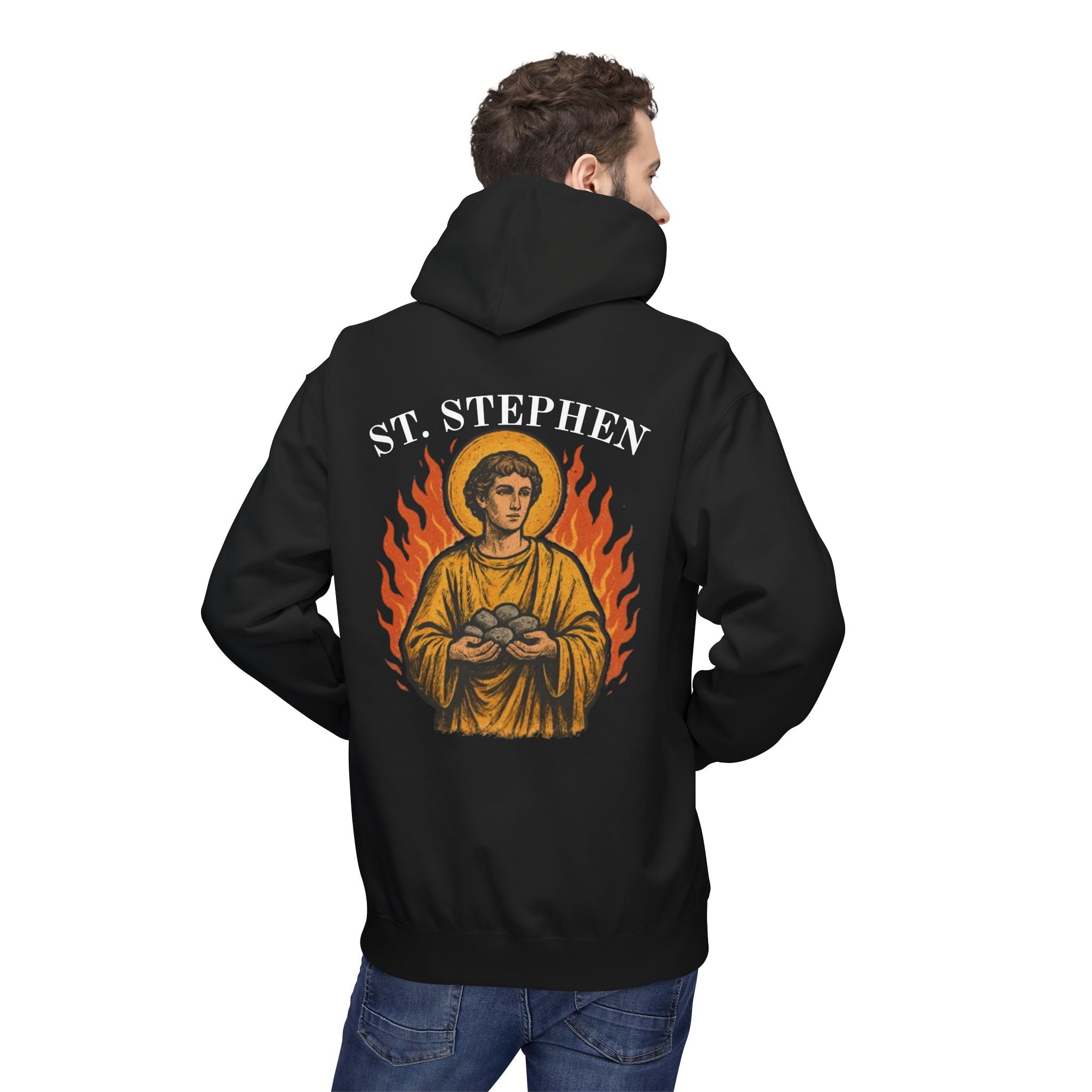 St. Stephen Fleece Hoodie - Victorium Saint Collection
