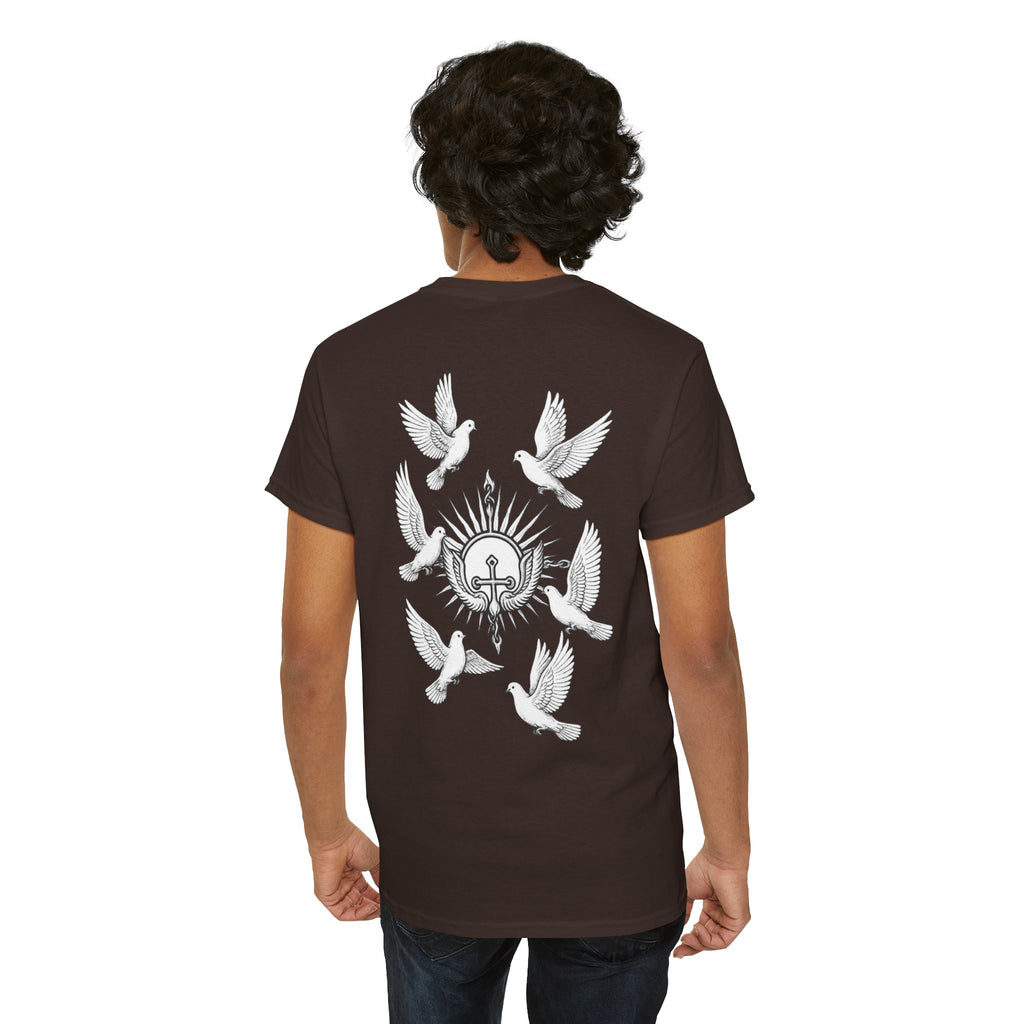 Dove Surrounded Victorium Logo Unisex Tee