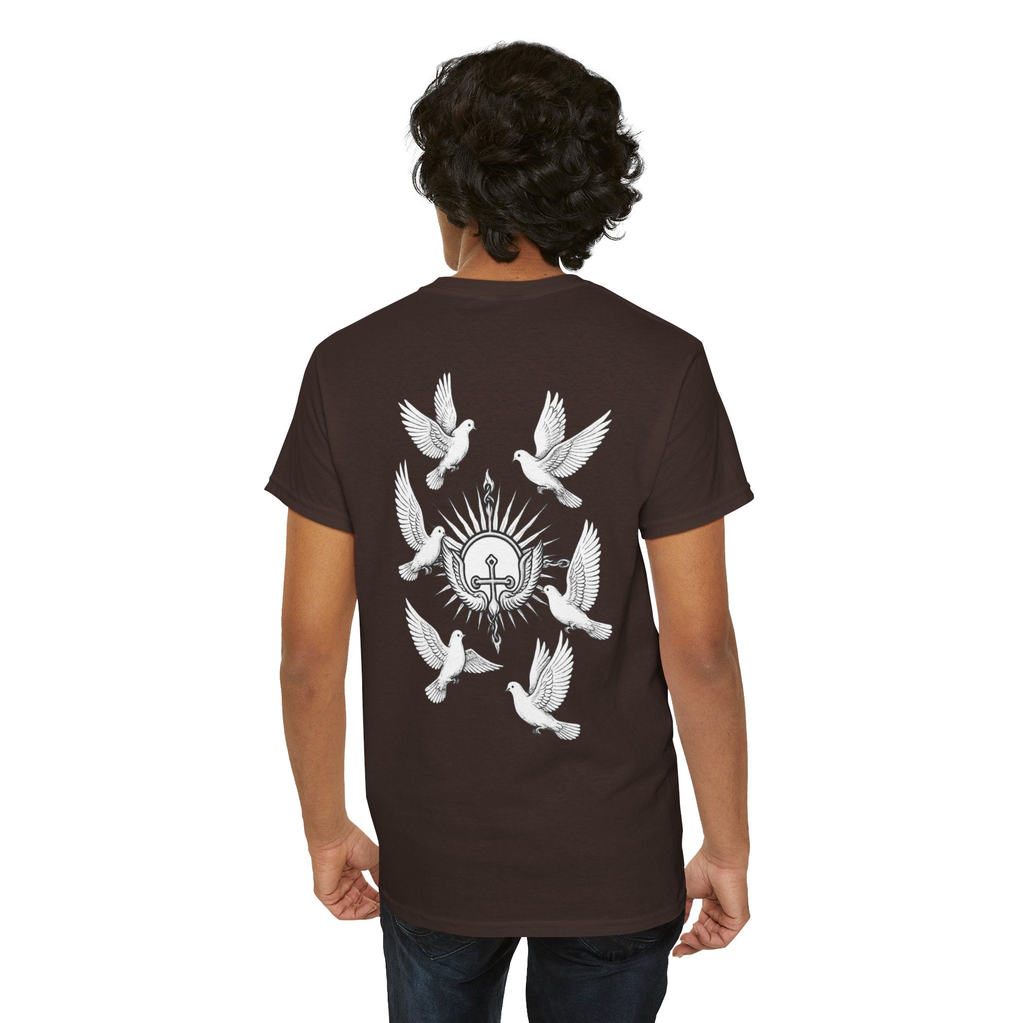 Dove Surrounded Victorium Logo Unisex Tee