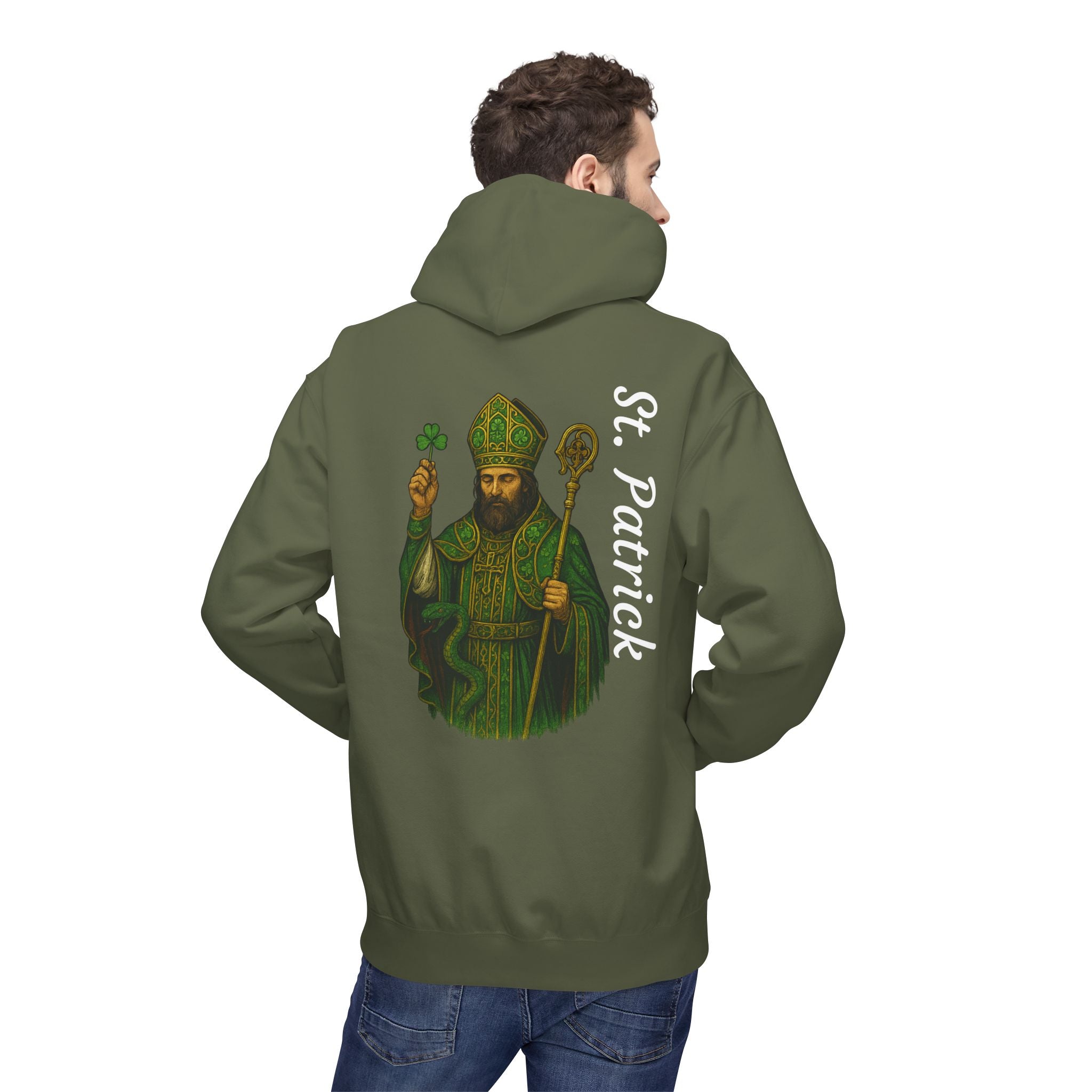 St. Patrick Fleece Hoodie - Victorium Saint Collection