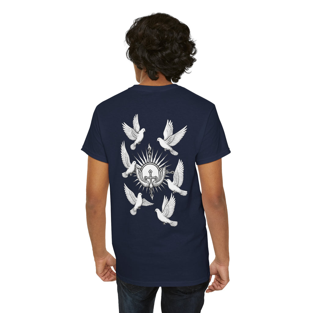 Dove Surrounded Victorium Logo Unisex Tee