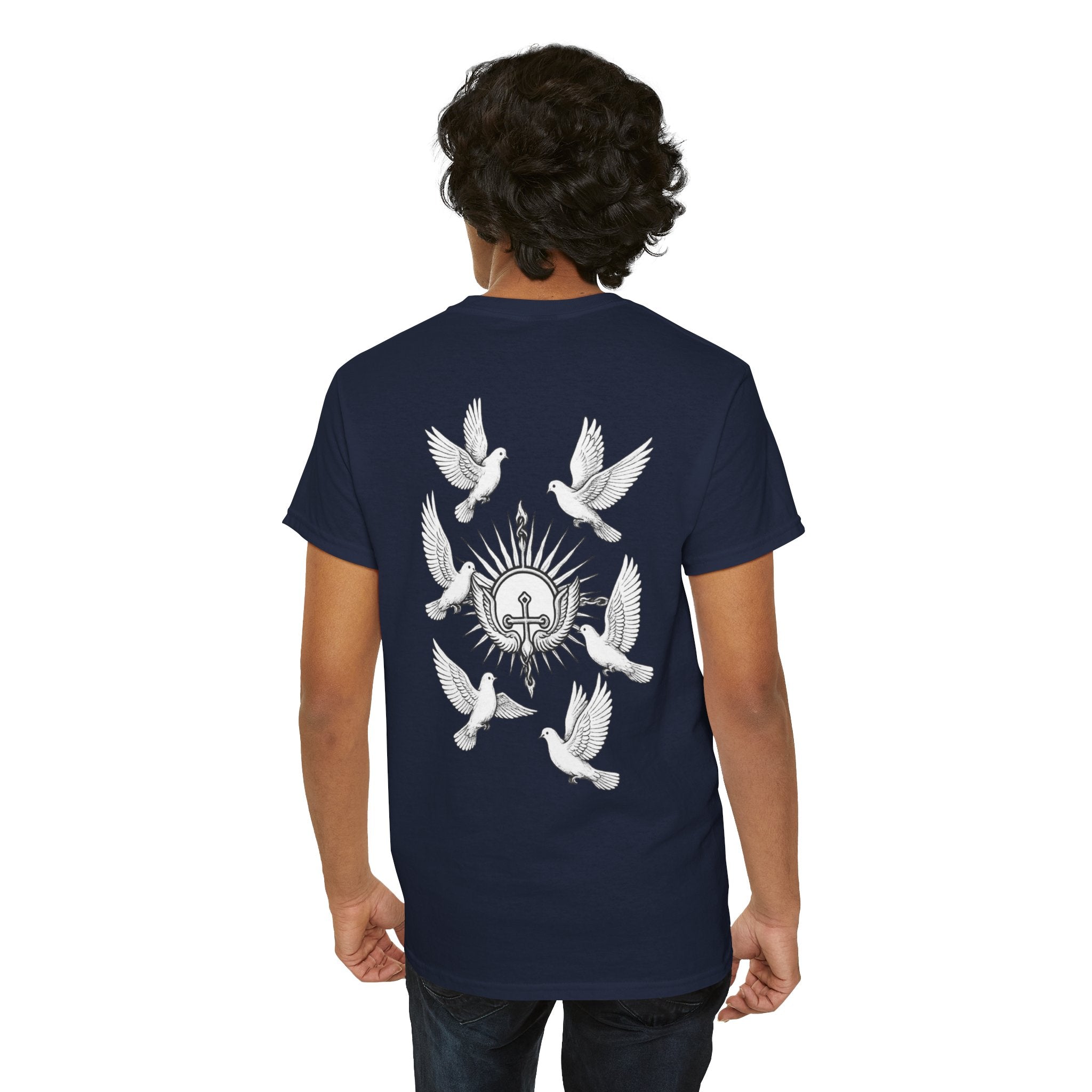 Dove Surrounded Victorium Logo Unisex Tee