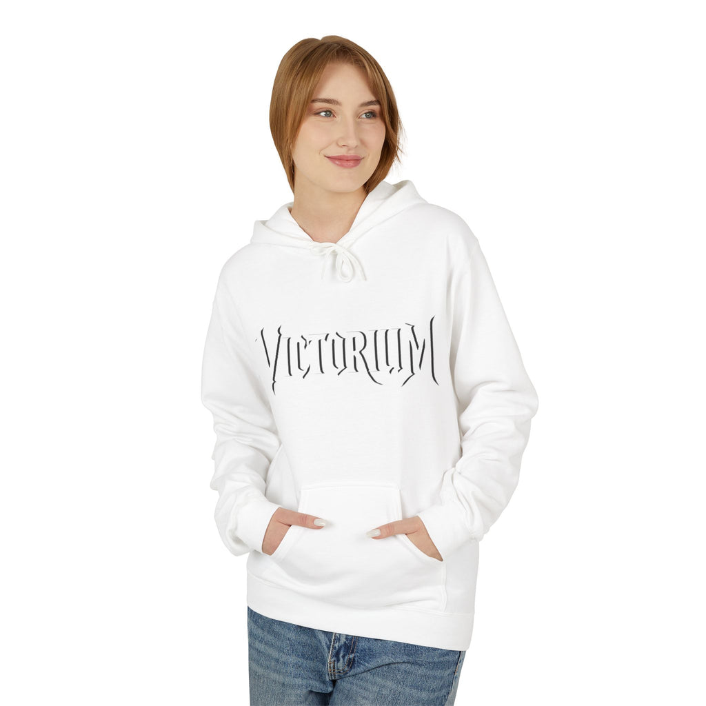 Dove Surrounded Victorium Logo Unisex Fleece Hoodie
