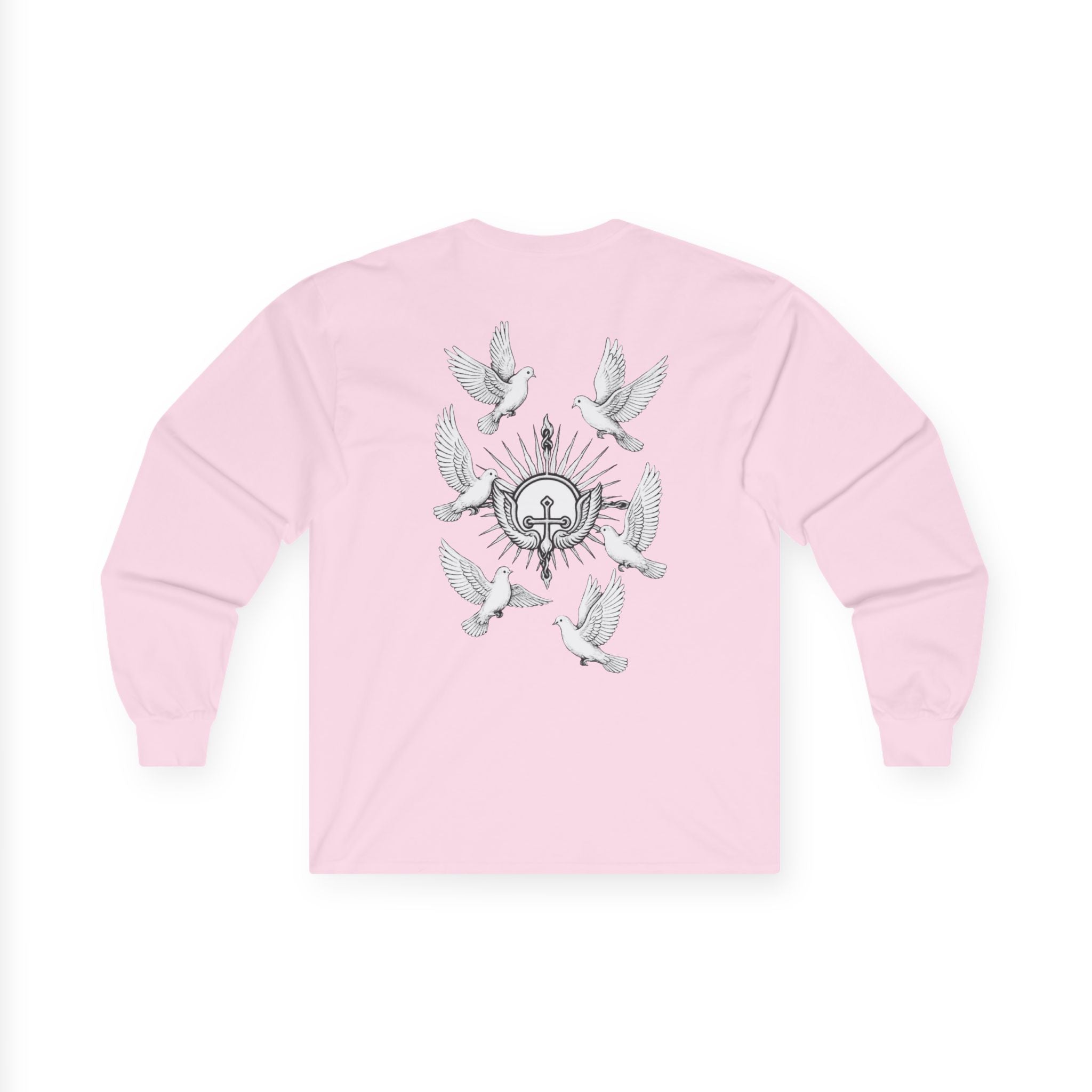 Dove Surrounded Victorium Logo Unisex Long-Sleeve Tee