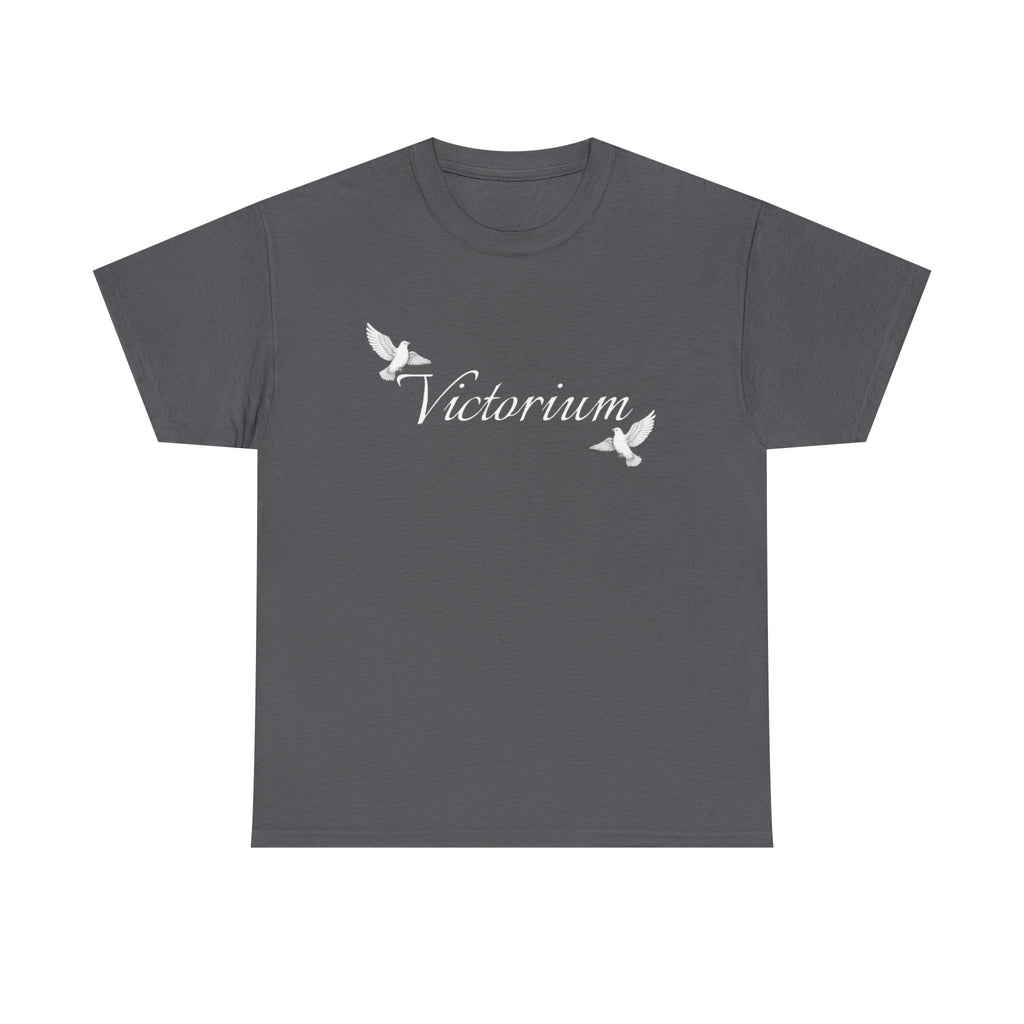 Dove Surrounded Victorium Word Logo Womens Tee
