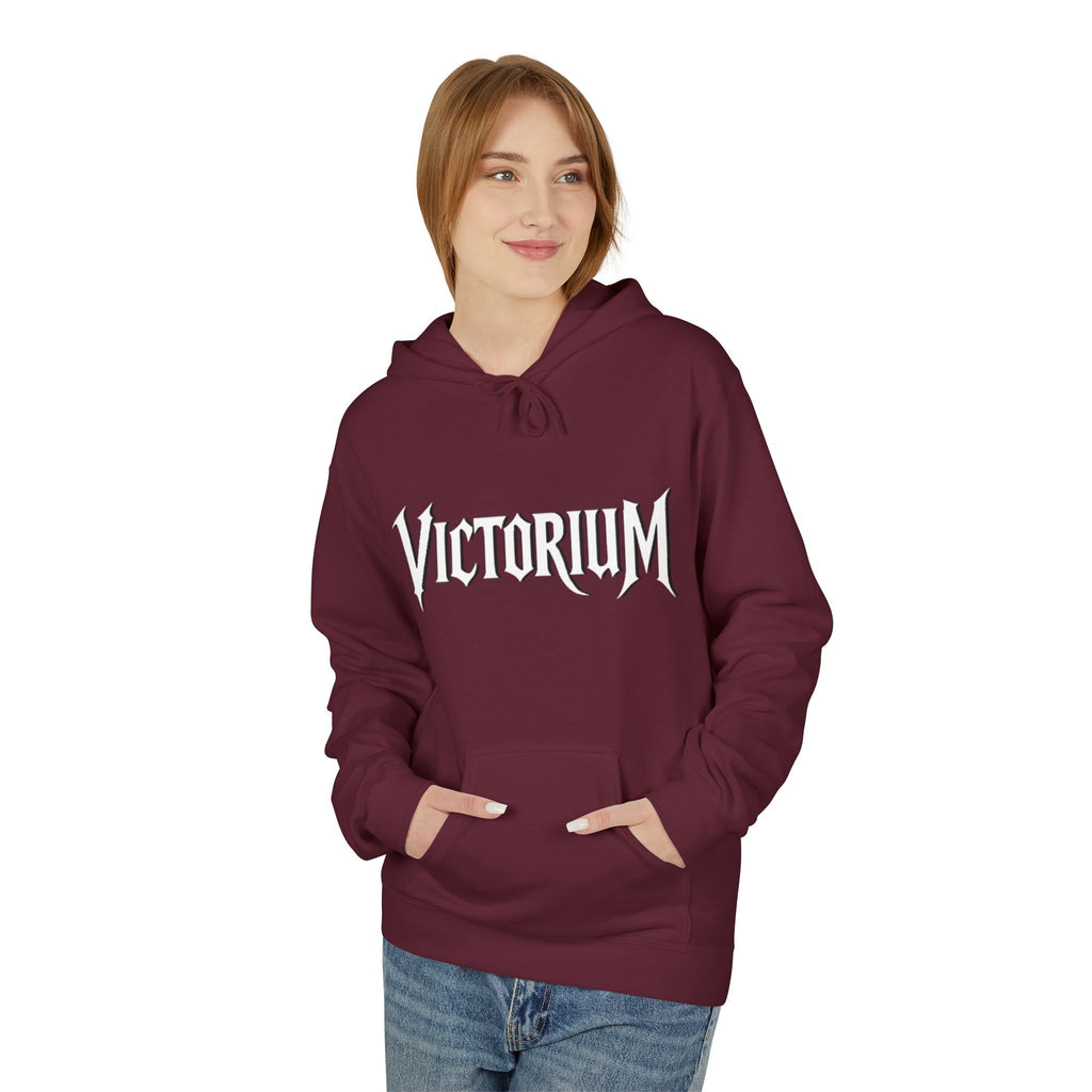 Dove Surrounded Victorium Logo Unisex Fleece Hoodie
