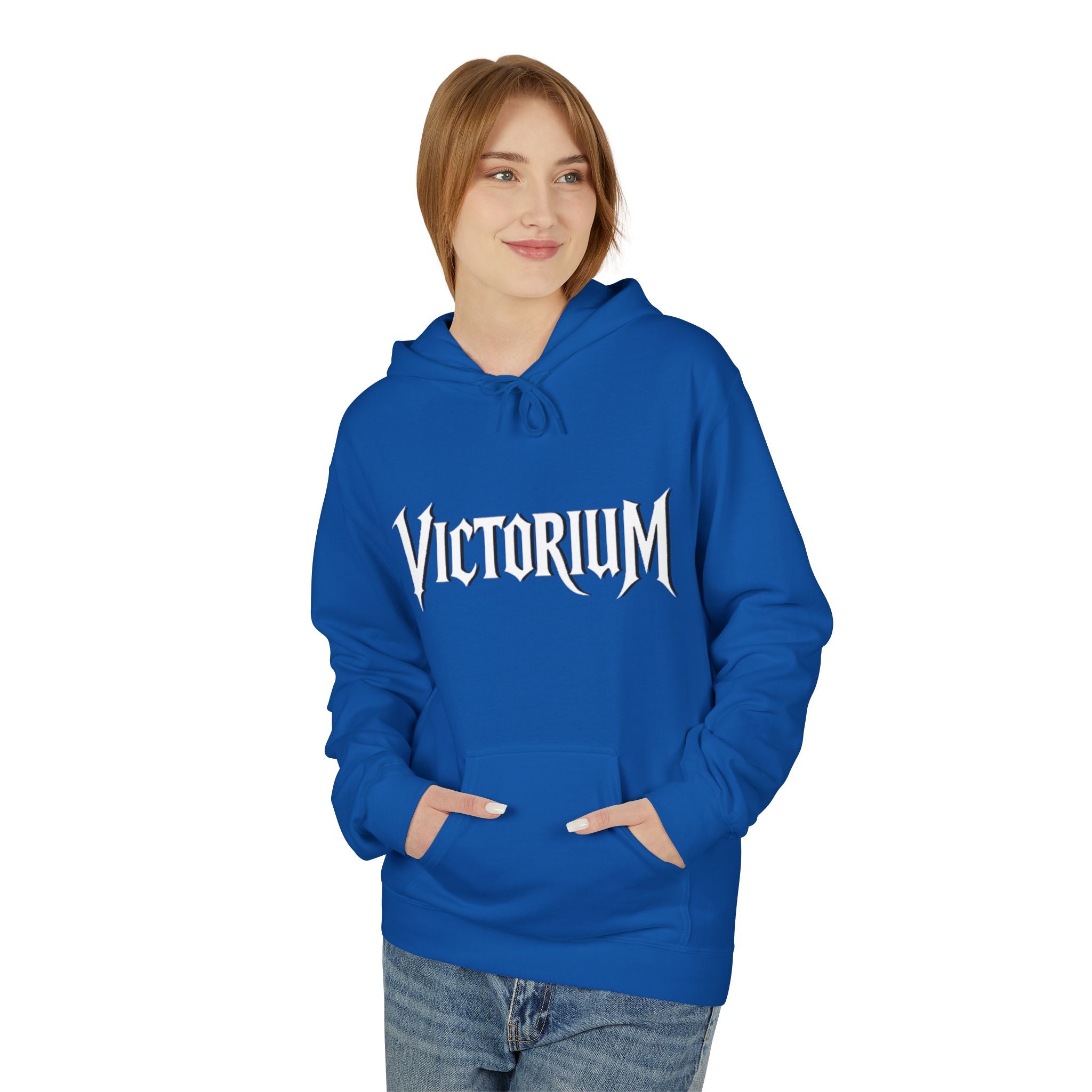 Dove Surrounded Victorium Logo Unisex Fleece Hoodie