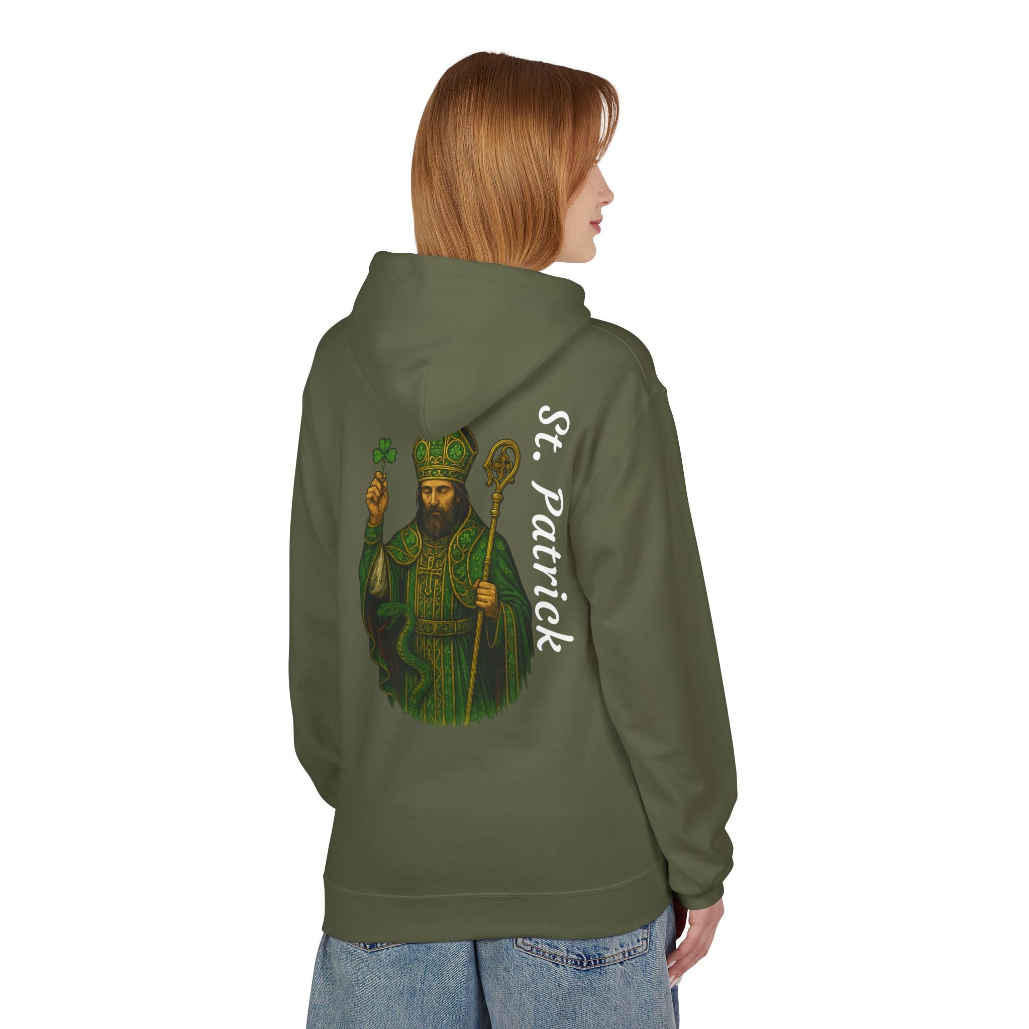 St. Patrick Fleece Hoodie - Victorium Saint Collection