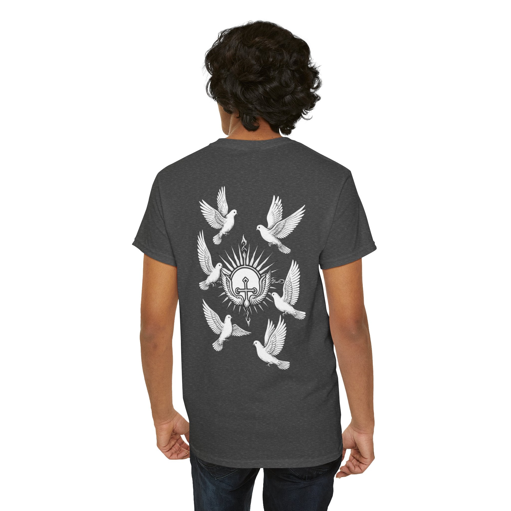 Dove Surrounded Victorium Logo Unisex Tee