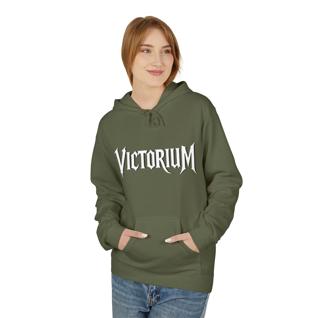 Dove Surrounded Victorium Logo Unisex Fleece Hoodie