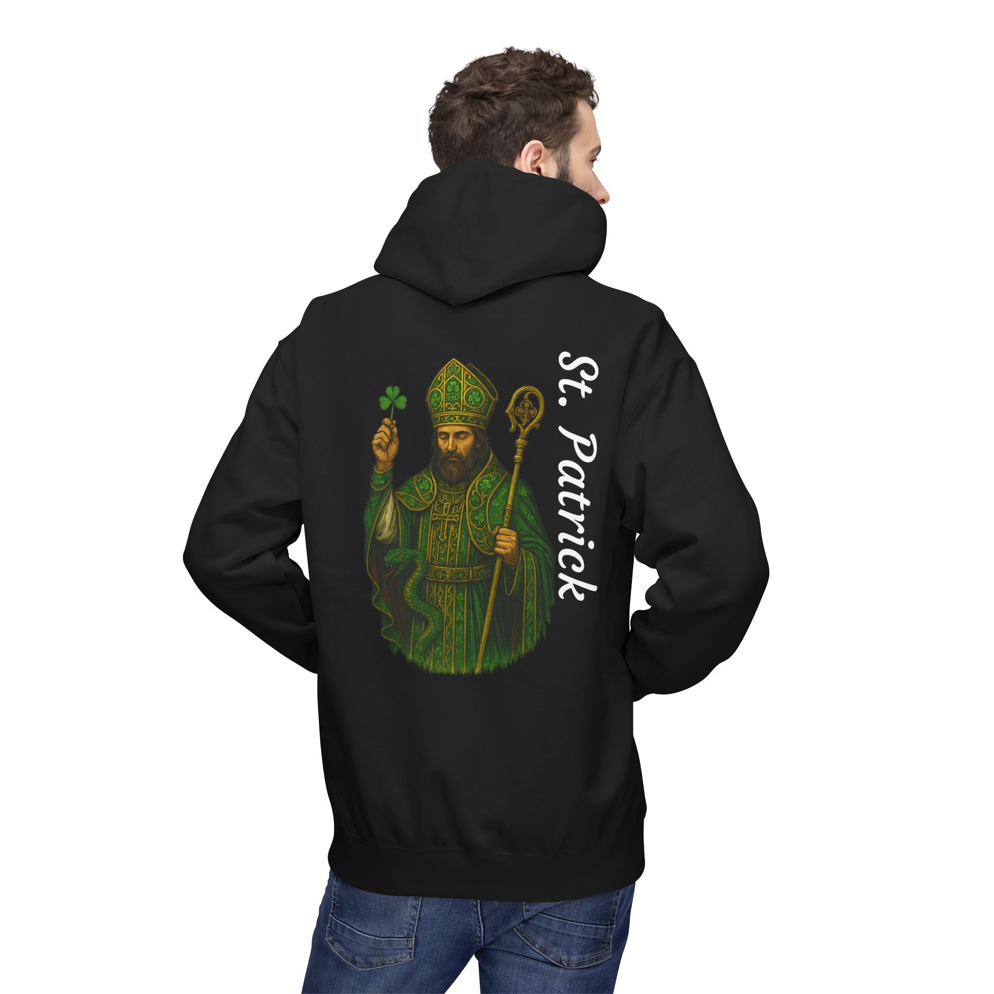 St. Patrick Fleece Hoodie - Victorium Saint Collection