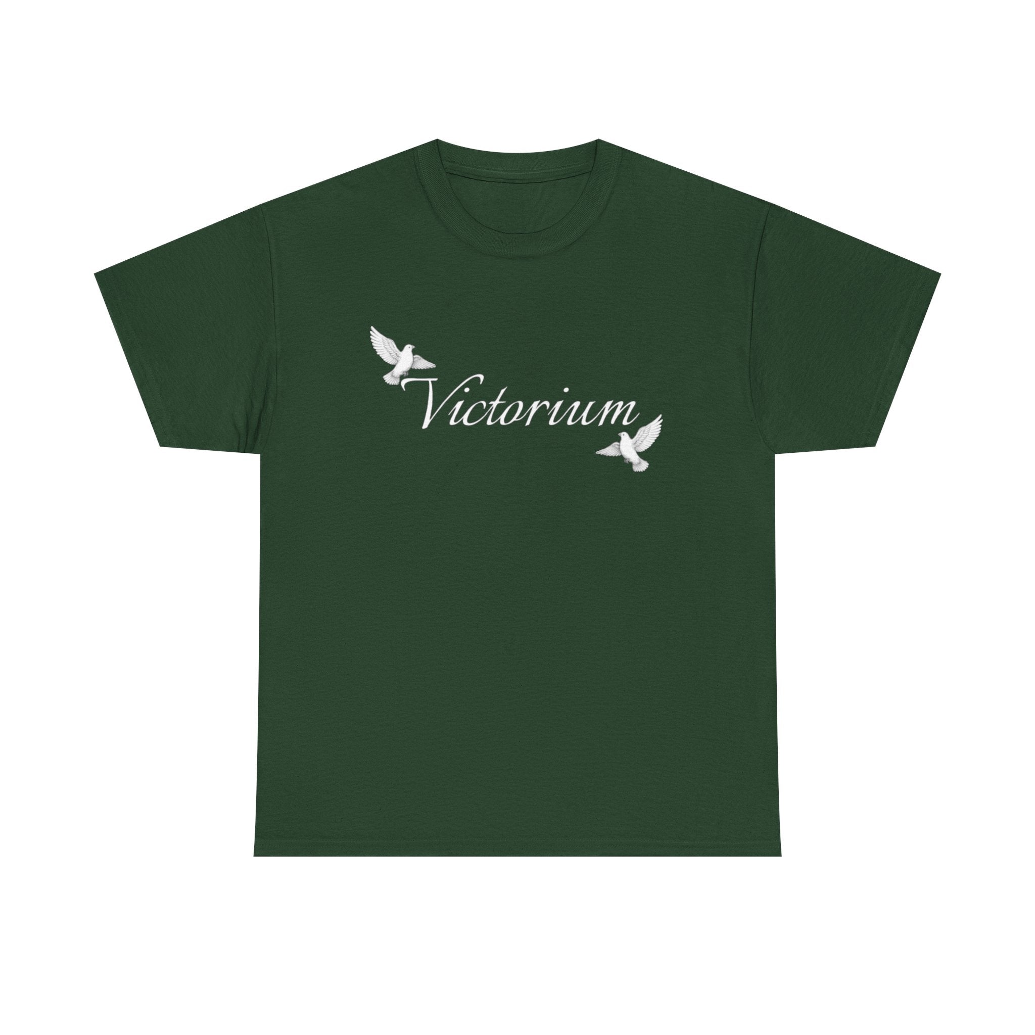 Dove Surrounded Victorium Word & Design Logo Womens Tee