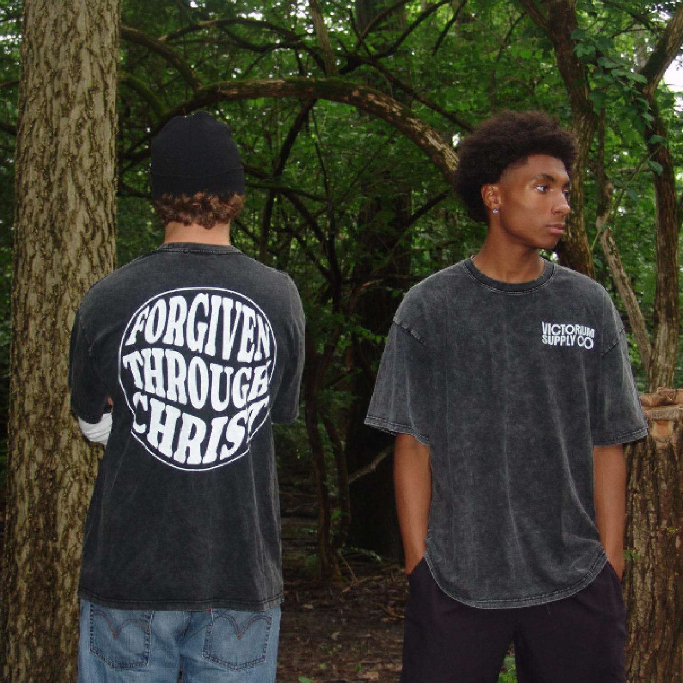 Forgiven Through Christ - Black